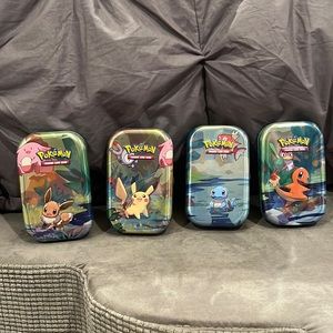 Pokémon card tins (empty)
